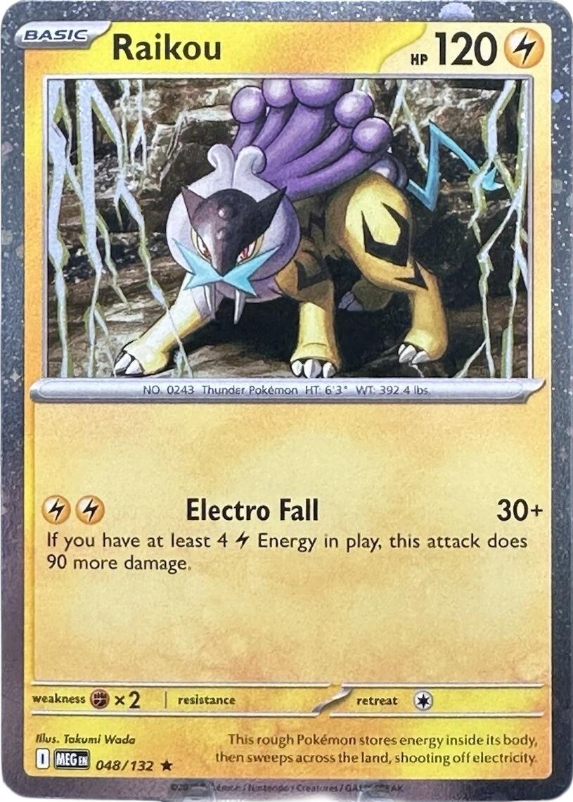 Raikou (048/132) (Cosmo Holo) [Mega Evolution: Base Set] | Cracking-Singles