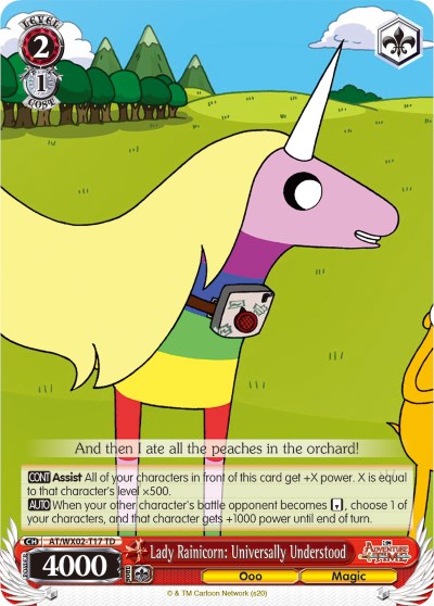 Lady Rainicorn: Universally Understood (AT/WX02-T17 TD) [Adventure Time] | Cracking-Singles