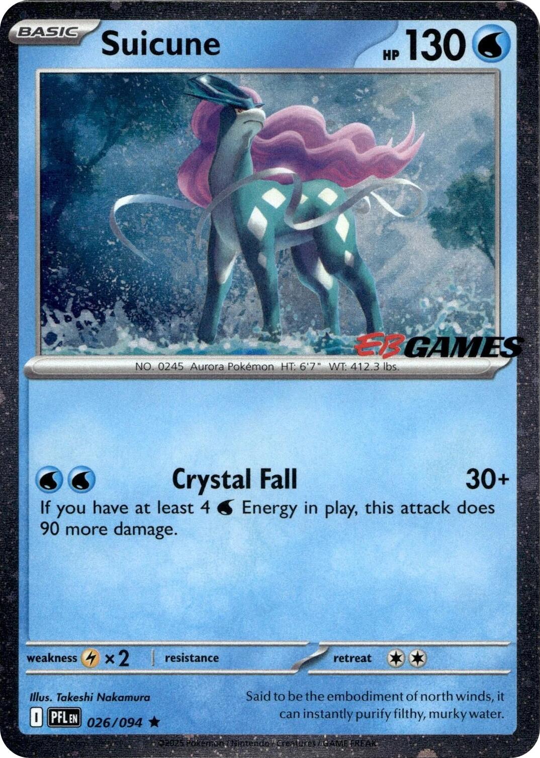 Suicune (026/094) (EB Games Exclusive) [Miscellaneous Cards] | Cracking-Singles