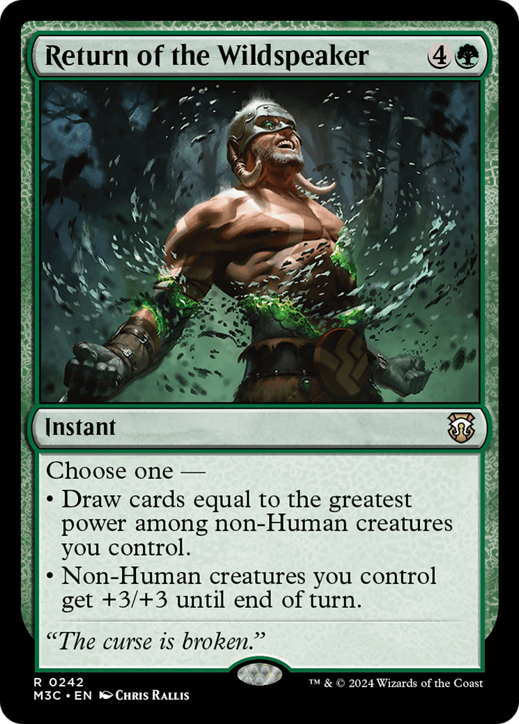 Return of the Wildspeaker (Ripple Foil) [Modern Horizons 3 Commander] | Cracking-Singles