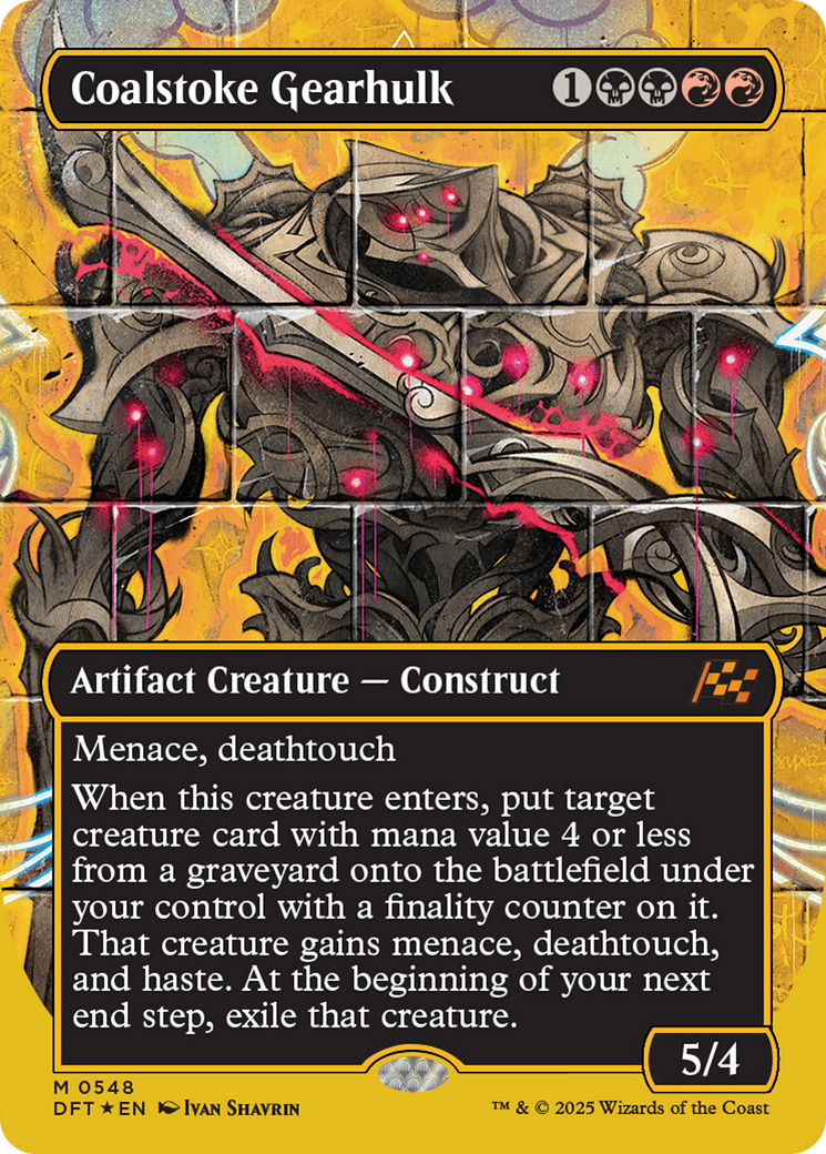 Coalstoke Gearhulk (Borderless) (First-Place Foil) [Aetherdrift] | Cracking-Singles