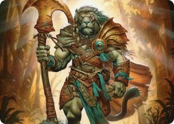 Ajani, Outland Chaperone Art Card [Lorwyn Eclipsed Art Series] | Cracking-Singles
