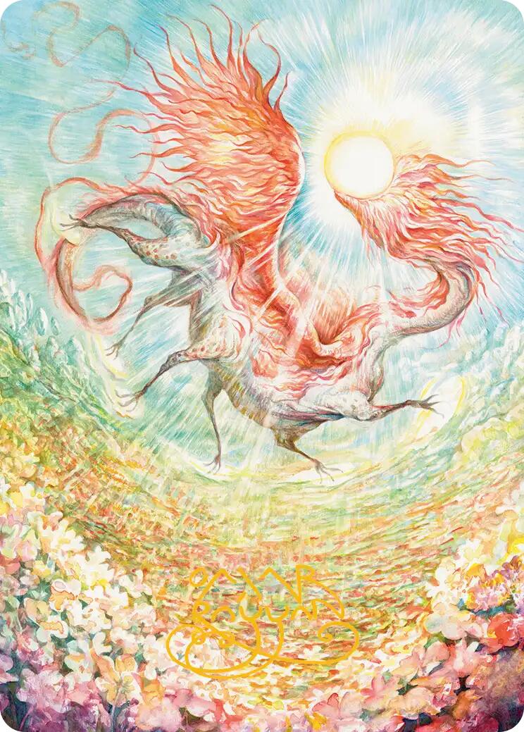 Eirdu, Carrier of Dawn Art Card (Gold-Stamped Signature) [Lorwyn Eclipsed Art Series] | Cracking-Singles