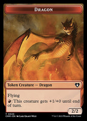 Clue // Dragon (0020) Double-Sided Token [Commander Masters Tokens] | Cracking-Singles