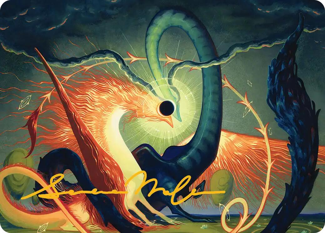 Celestial Reunion Art Card (42/54) (Gold-Stamped Signature) [Lorwyn Eclipsed Art Series] | Cracking-Singles