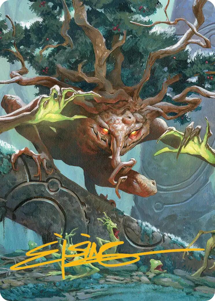Ferrafor, Young Yew Art Card (Gold-Stamped Signature) [Lorwyn Eclipsed Art Series] | Cracking-Singles