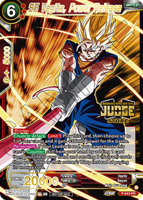 SS Vegito, Power Release (Judge Pack Vol.18) (Store) (P-643) [Judge Promotion Cards] | Cracking-Singles