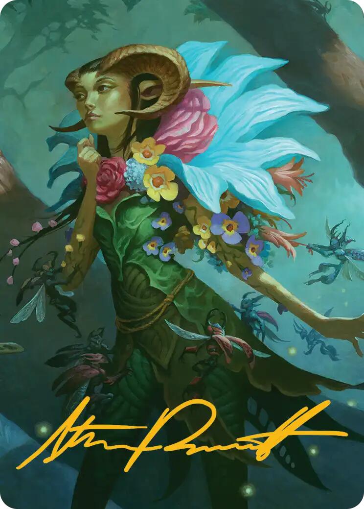 Maralen, Fae Ascendant Art Card (Gold-Stamped Signature) [Lorwyn Eclipsed Art Series] | Cracking-Singles