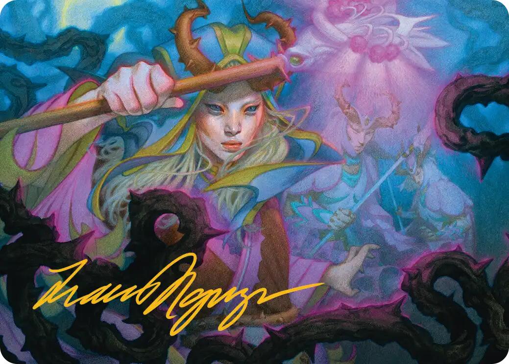 Stoic Grove-Guide Art Card (Gold-Stamped Signature) [Lorwyn Eclipsed Art Series] | Cracking-Singles