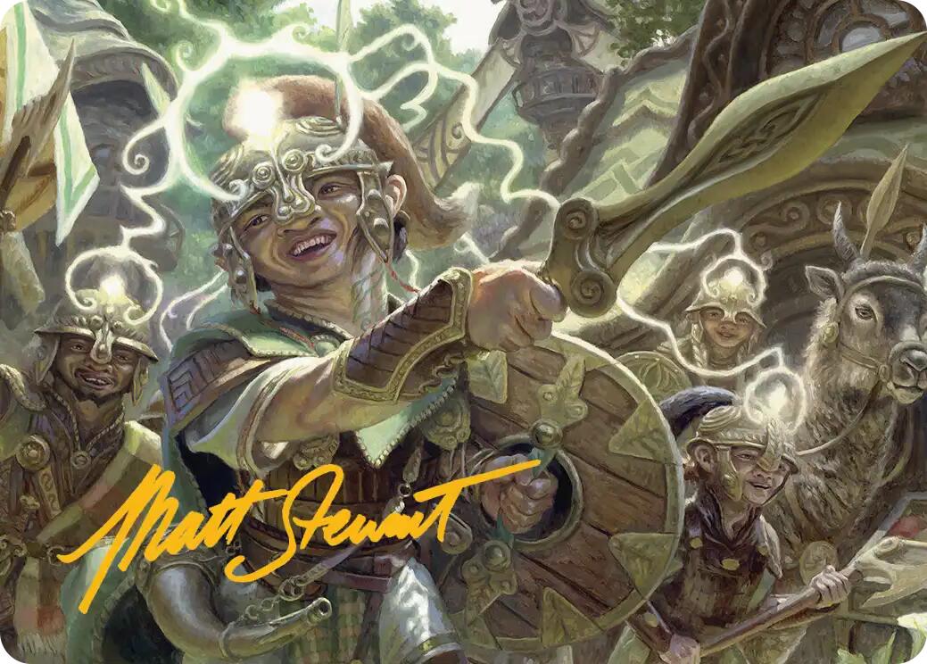Thoughtweft Lieutenant Art Card (Gold-Stamped Signature) [Lorwyn Eclipsed Art Series] | Cracking-Singles