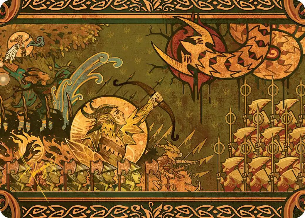 Chronicle of Victory Art Card (Gold-Stamped Signature) [Lorwyn Eclipsed Art Series] | Cracking-Singles