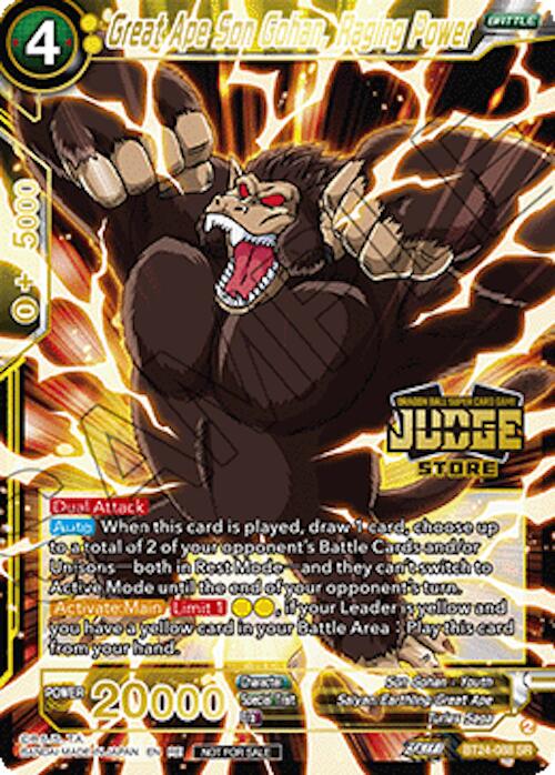 Great Ape Son Gohan, Raging Power (Judge Pack Vol.18) (Store) (BT24-088) [Judge Promotion Cards] | Cracking-Singles