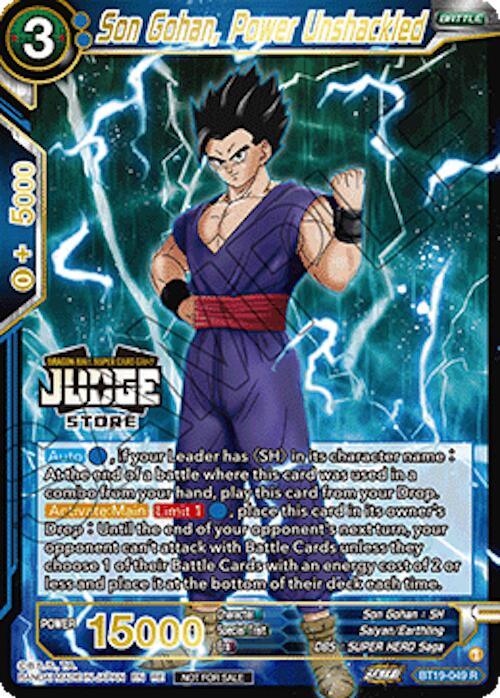Son Gohan, Power Unshackled (Judge Pack Vol.18) (Store) (BT19-049) [Judge Promotion Cards] | Cracking-Singles