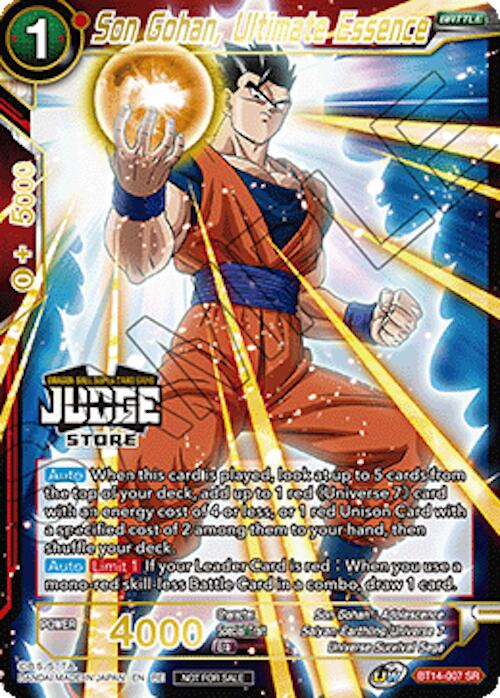Son Gohan, Ultimate Essence (Judge Pack Vol.18) (Store) (BT14-007) [Judge Promotion Cards] | Cracking-Singles