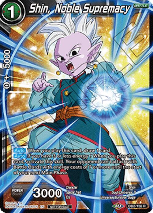 Shin, Noble Supremacy (Ultra-Bout Series Tournament Pack Vol.1) (DB2-136) [Tournament Promotion Cards] | Cracking-Singles