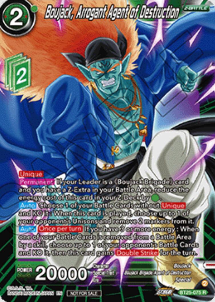 Boujack, Arrogant Agent of Destruction (Ultra-Bout Series Tournament Pack Vol.1) (BT25-075) [Tournament Promotion Cards] | Cracking-Singles
