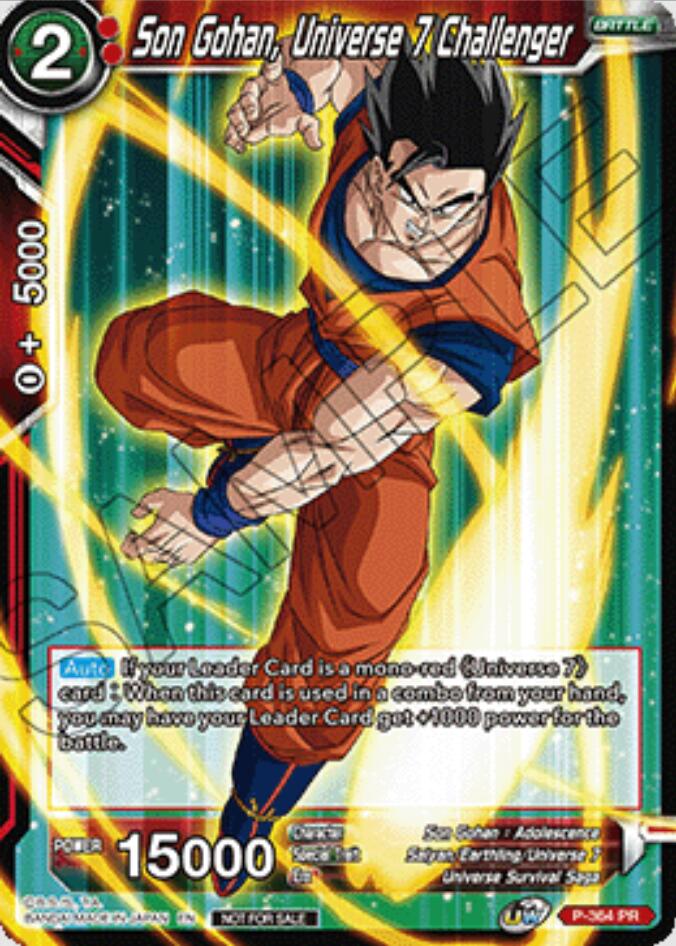 Son Gohan, Universe 7 Challenger (Ultra-Bout Series Tournament Pack Vol.1) (P-364) [Tournament Promotion Cards] | Cracking-Singles