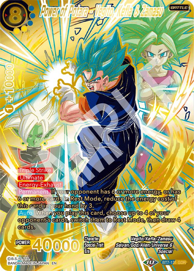 Power of Potara - Vegito, Kefla & Zamasu (GDR) (BT7-131) [Fearsome Rivals] | Cracking-Singles