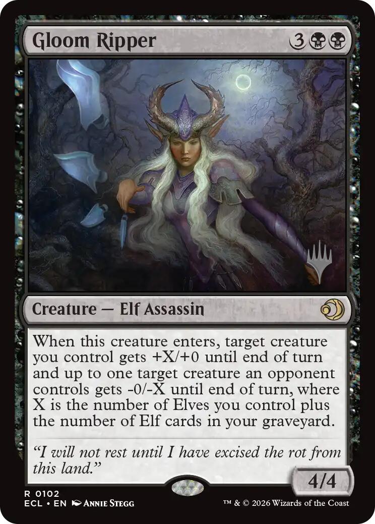 Gloom Ripper [Lorwyn Eclipsed Promos] | Cracking-Singles