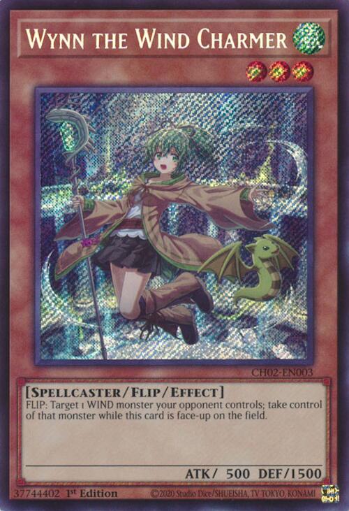 Wynn the Wind Charmer [CH02-EN003] Secret Rare | Cracking-Singles