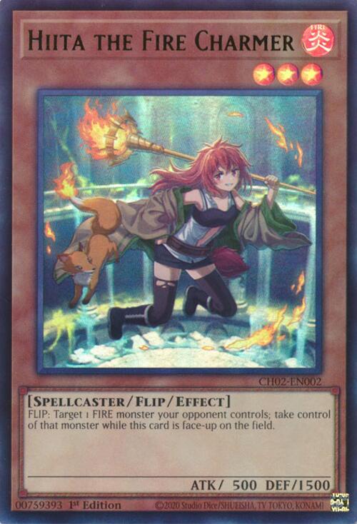 Hiita the Fire Charmer (Ultra Rare) [CH02-EN002] Ultra Rare | Cracking-Singles