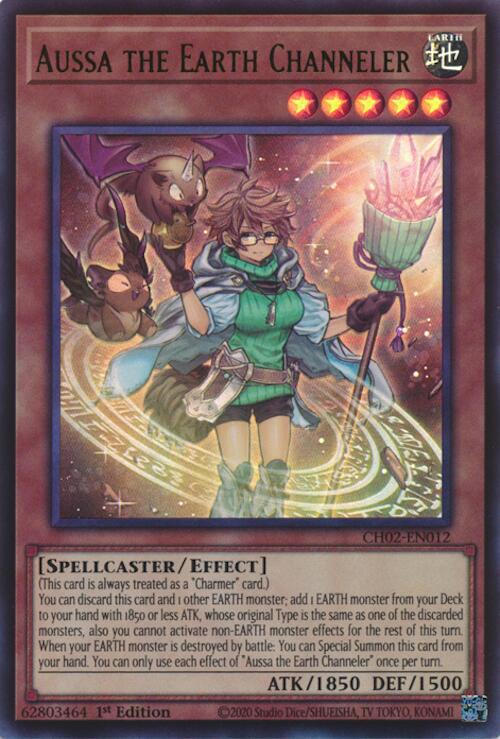 Aussa the Earth Channeler [CH02-EN012] Ultra Rare | Cracking-Singles
