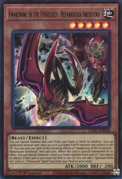 Awakening of the Possessed - Nefariouser Archfiend [CH02-EN020] Ultra Rare | Cracking-Singles