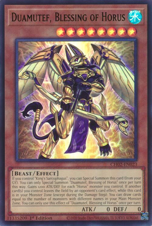 Duamutef, Blessing of Horus [CH02-EN023] Ultra Rare | Cracking-Singles