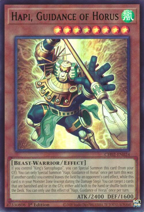 Hapi, Guidance of Horus [CH02-EN024] Ultra Rare | Cracking-Singles