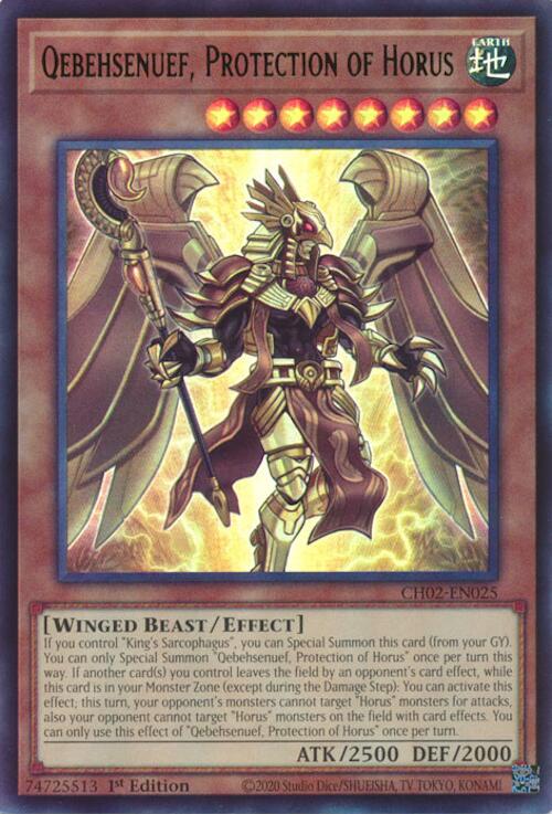Qebehsenuef, Protection of Horus [CH02-EN025] Ultra Rare | Cracking-Singles