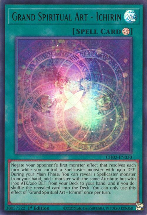 Grand Spiritual Art - Ichirin [CH02-EN030] Ultra Rare | Cracking-Singles