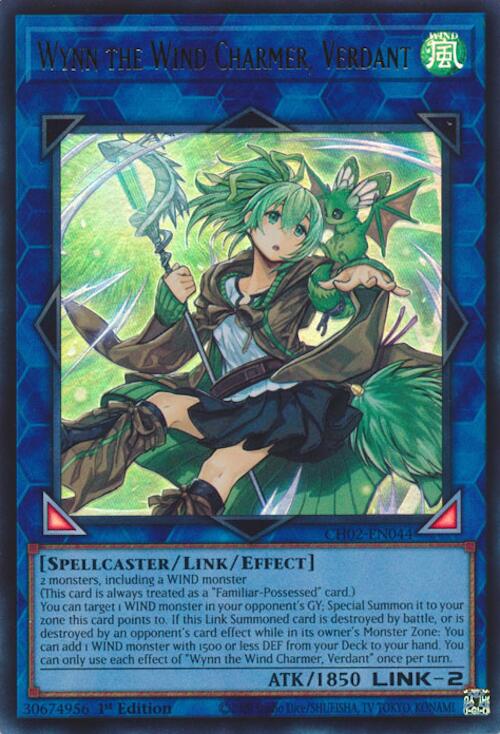 Wynn the Wind Charmer, Verdant [CH02-EN044] Ultra Rare | Cracking-Singles