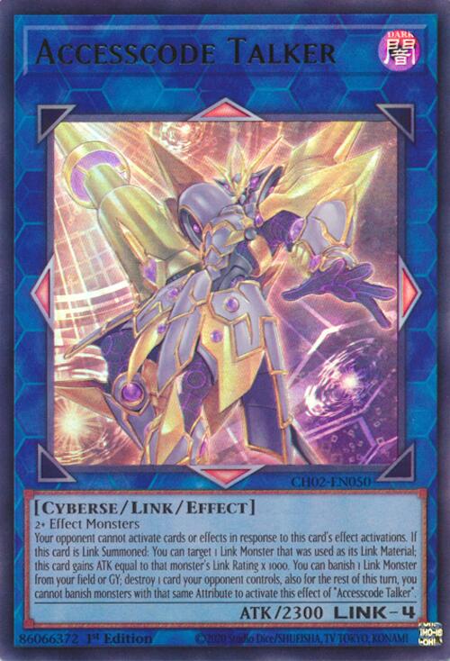 Accesscode Talker [CH02-EN050] Ultra Rare | Cracking-Singles