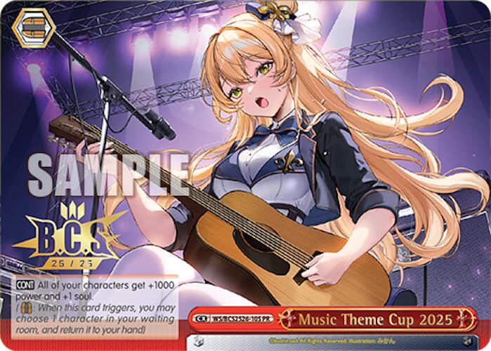 Music Theme Cup 2025 (Foil) [Bushiroad Event Cards] | Cracking-Singles