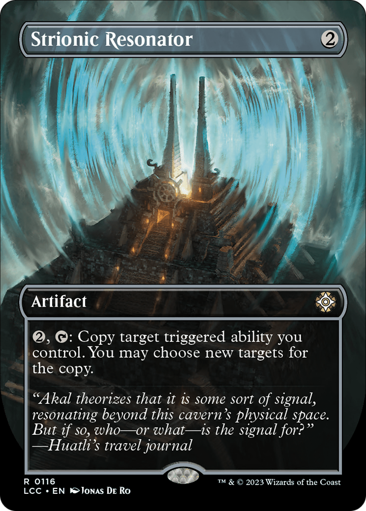 Strionic Resonator (Borderless) [The Lost Caverns of Ixalan Commander] | Cracking-Singles