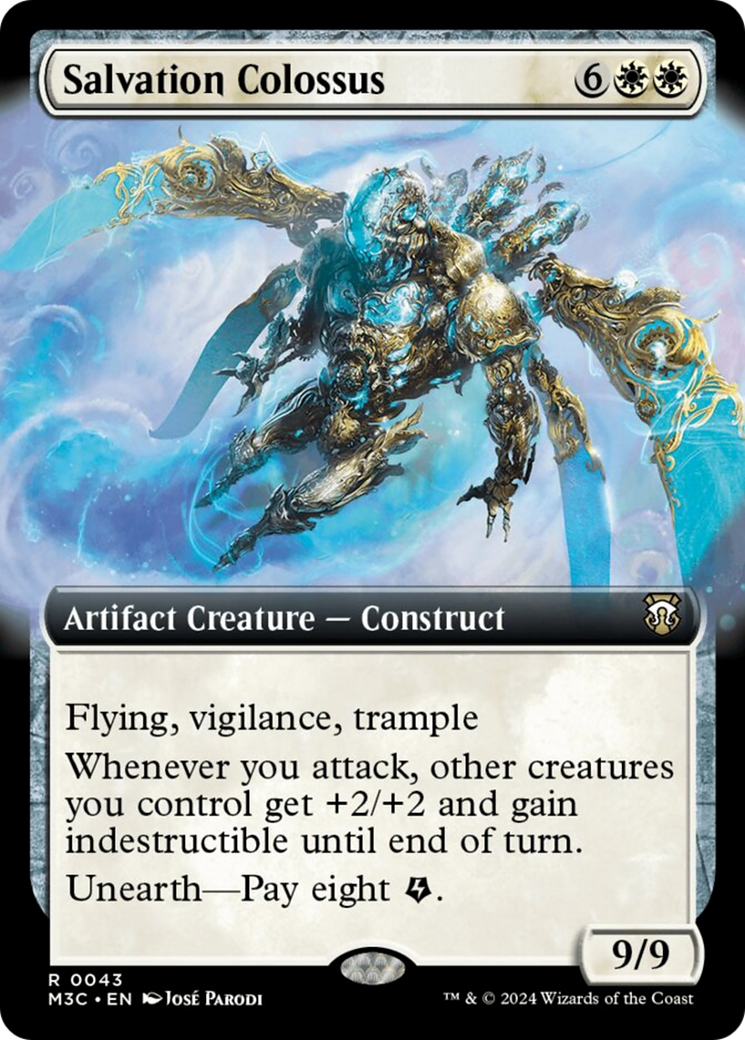 Salvation Colossus (Extended Art) (Ripple Foil) [Modern Horizons 3 Commander] | Cracking-Singles