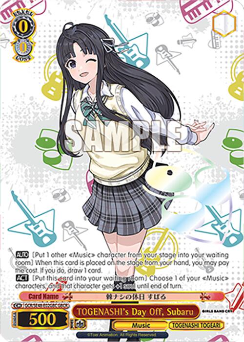 TOGENASHI's Day Off, Subaru (GCR/SE48-E02GBC GBCR) [Girls Band Cry Premium Booster] | Cracking-Singles