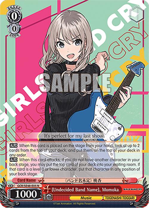 (Undecided Band Name), Momoka (GCR/SE48-E05 N) [Girls Band Cry Premium Booster] | Cracking-Singles