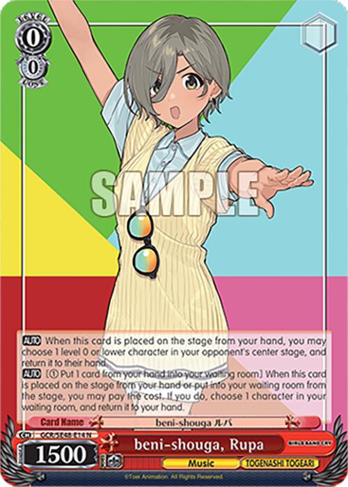 beni-shouga, Rupa (GCR/SE48-E14 N) [Girls Band Cry Premium Booster] | Cracking-Singles