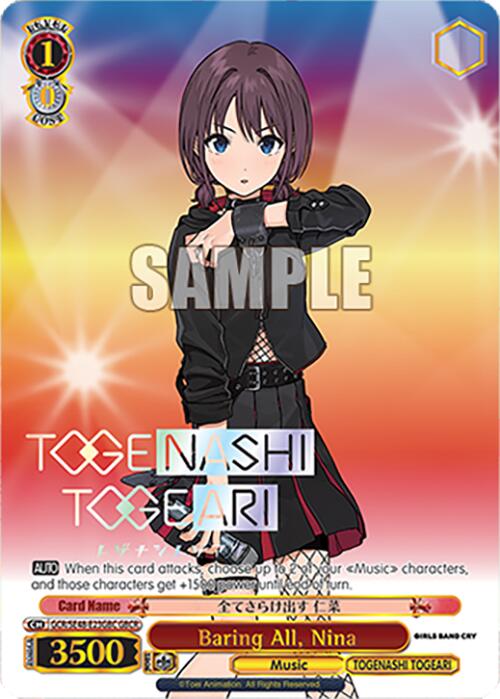 Baring All, Nina (GCR/SE48-E23GBC GBCR) [Girls Band Cry Premium Booster] | Cracking-Singles