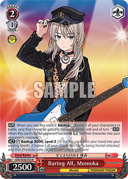 Baring All, Momoka (GCR/SE48-E33 N) [Girls Band Cry Premium Booster] | Cracking-Singles