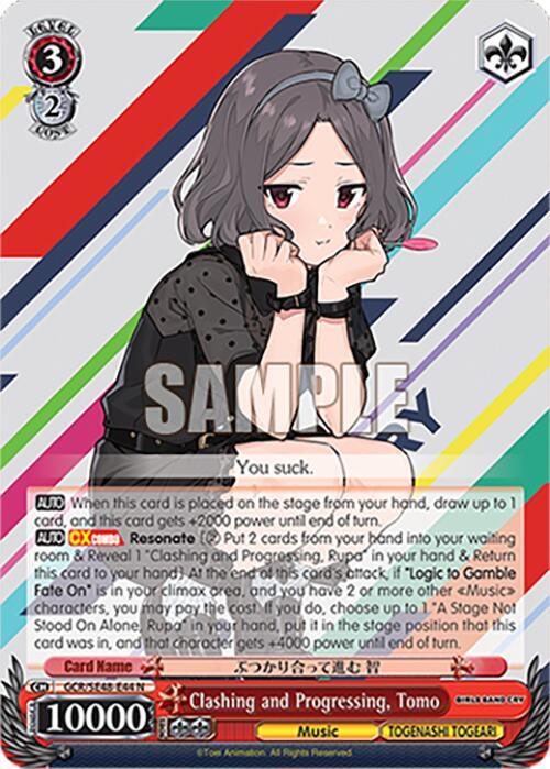 Clashing and Progressing, Tomo (GCR/SE48-E44 N) [Girls Band Cry Premium Booster] | Cracking-Singles