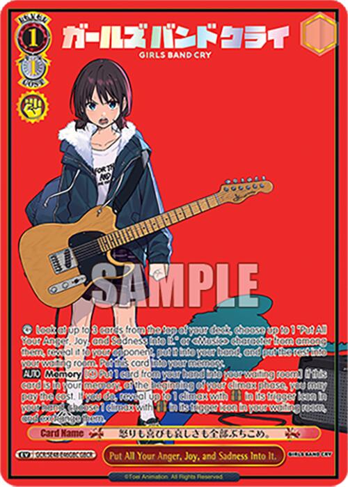 Put All Your Anger, Joy, and Sadness Into It. (GCR/SE48-E46GBC GBCR) [Girls Band Cry Premium Booster] | Cracking-Singles