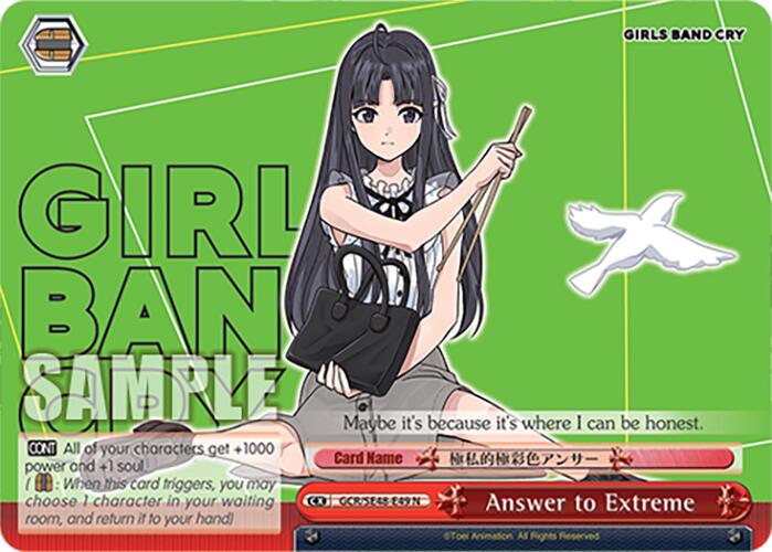 Answer to Extreme (GCR/SE48-E49 N) [Girls Band Cry Premium Booster] | Cracking-Singles