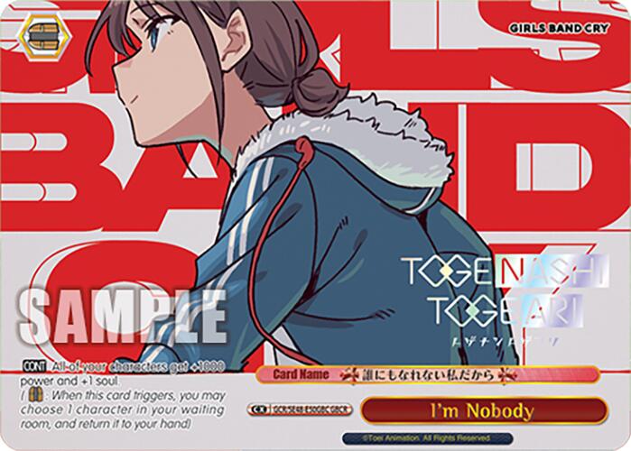 I'm Nobody (GCR/SE48-E50GBC GBCR) [Girls Band Cry Premium Booster] | Cracking-Singles