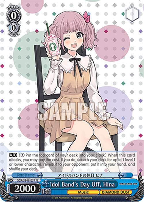 Idol Band's Day Off, Hina (GCR/SE48-E57 N) [Girls Band Cry Premium Booster] | Cracking-Singles