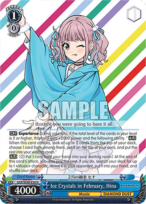 Ice Crystals in February, Hina (GCR/SE48-E58 N) [Girls Band Cry Premium Booster] | Cracking-Singles