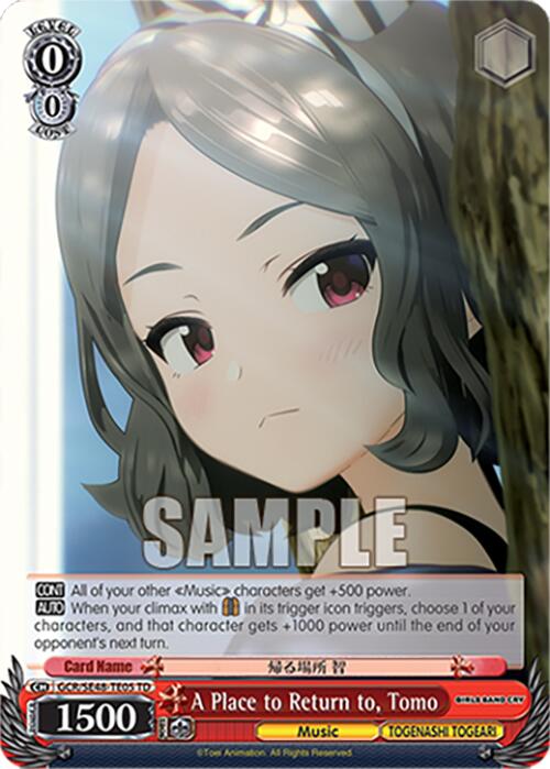 A Place to Return to, Tomo (GCR/SE48-TE05 TD) [Girls Band Cry Premium Booster] | Cracking-Singles