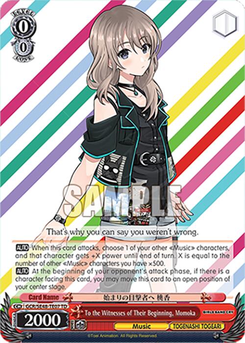 To the Witnesses of Their Beginning, Momoka (GCR/SE48-TE07 TD) [Girls Band Cry Premium Booster] | Cracking-Singles