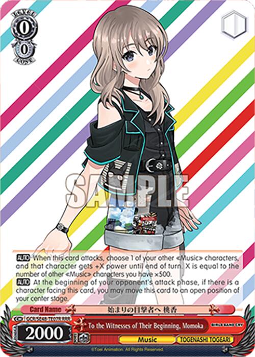 To the Witnesses of Their Beginning, Momoka (GCR/SE48-TE07R RRR) [Girls Band Cry Premium Booster] | Cracking-Singles